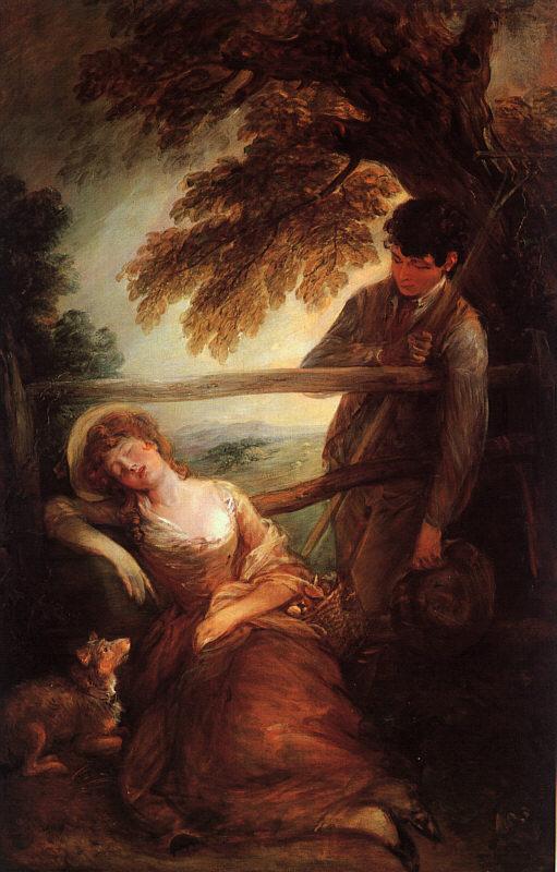 Thomas Gainsborough Haymaker and Sleeping Girl